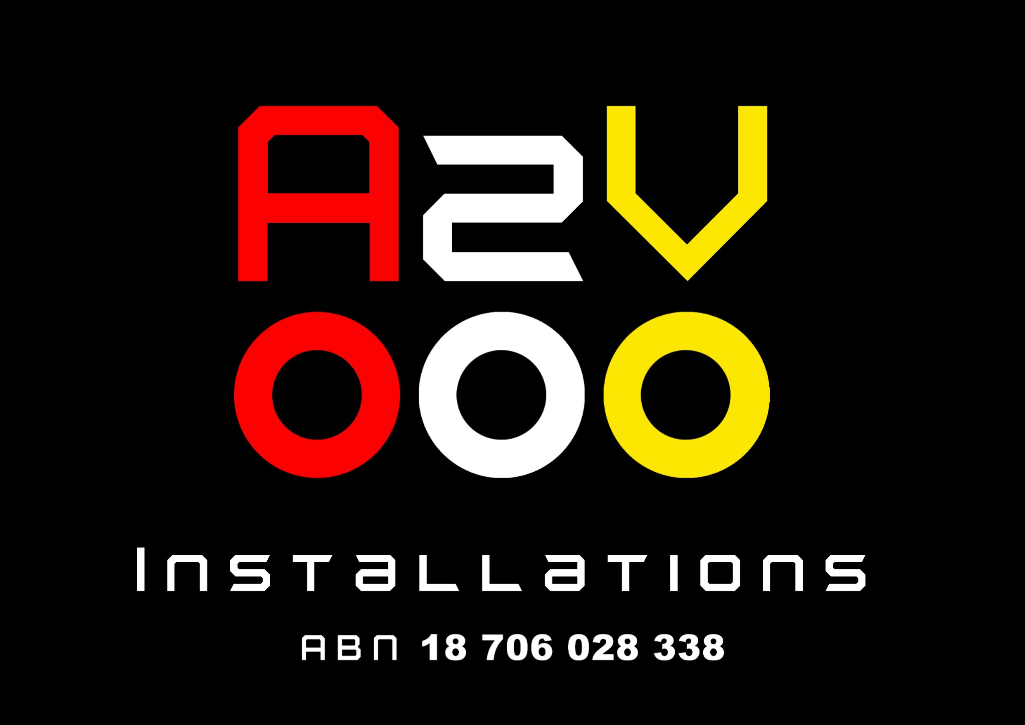 A2V Installations logo with ABN 18 706 028 338